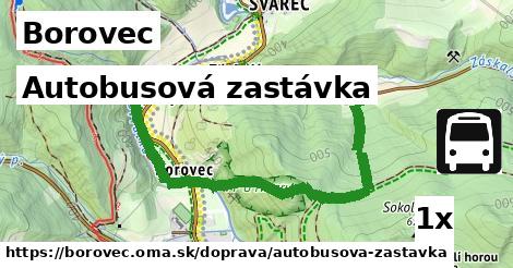 autobusová zastávka v Borovec