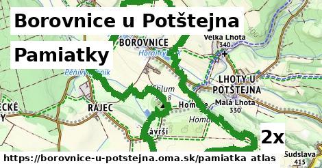 pamiatky v Borovnice u Potštejna