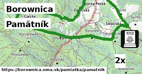 pamätník v Borownica