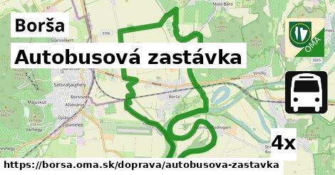 Autobusová zastávka, Borša