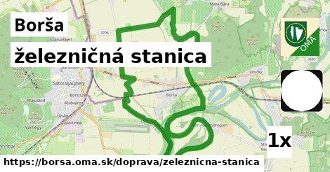 železničná stanica, Borša