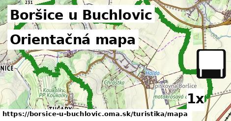 Orientačná mapa, Boršice u Buchlovic