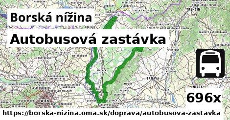 Autobusová zastávka, Borská nížina