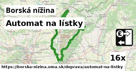 Automat na lístky, Borská nížina