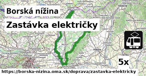 Zastávka električky, Borská nížina