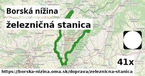 železničná stanica, Borská nížina