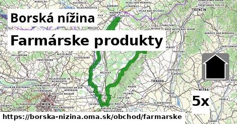 Farmárske produkty, Borská nížina