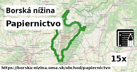 Papiernictvo, Borská nížina