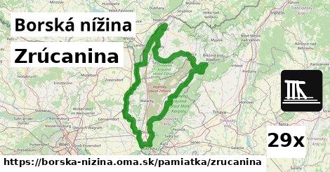 Zrúcanina, Borská nížina