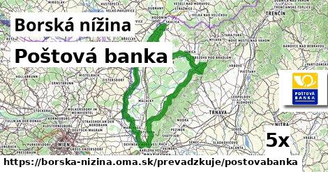 Poštová banka, Borská nížina