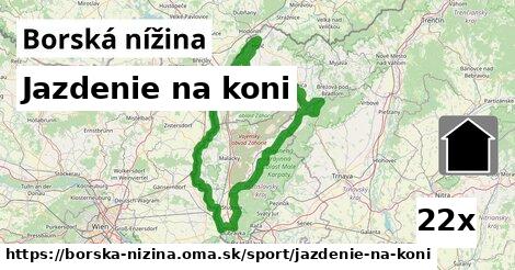 Jazdenie na koni, Borská nížina