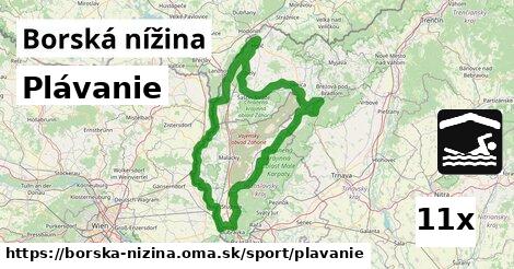 Plávanie, Borská nížina