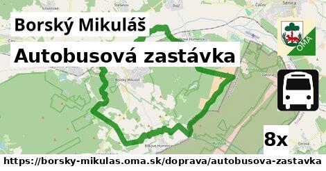 Autobusová zastávka, Borský Mikuláš