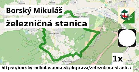 železničná stanica, Borský Mikuláš