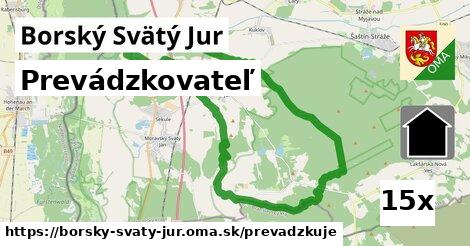 prevádzkovateľ v Borský Svätý Jur