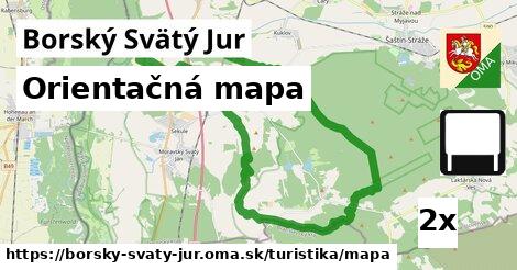 Orientačná mapa, Borský Svätý Jur