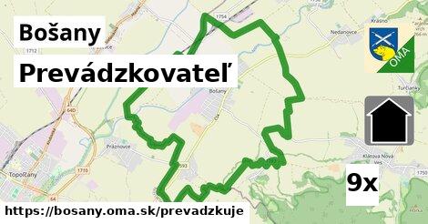 prevádzkovateľ v Bošany