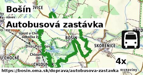 Autobusová zastávka, Bošín