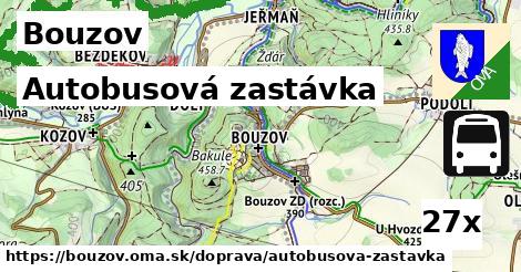 Autobusová zastávka, Bouzov