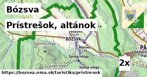 Prístrešok, altánok, Bózsva