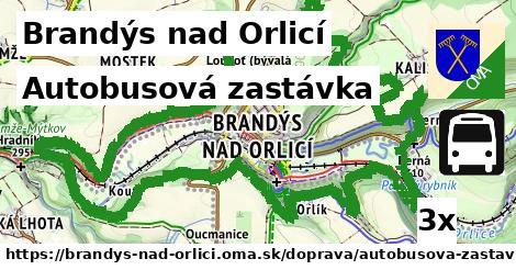 Autobusová zastávka, Brandýs nad Orlicí