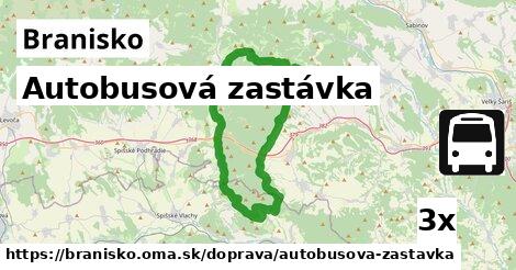 Autobusová zastávka, Branisko