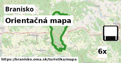 Orientačná mapa, Branisko