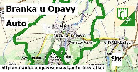 auto v Branka u Opavy