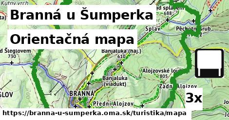 Orientačná mapa, Branná u Šumperka