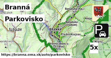 parkovisko v Branná