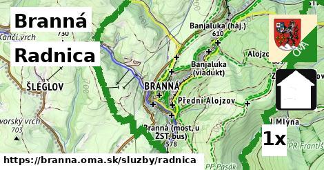 Radnica, Branná