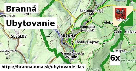 ubytovanie v Branná