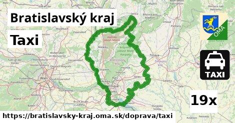 Taxi, Bratislavský kraj