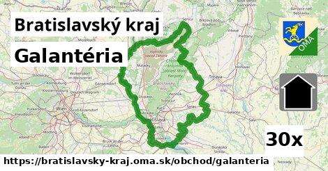 Galantéria, Bratislavský kraj