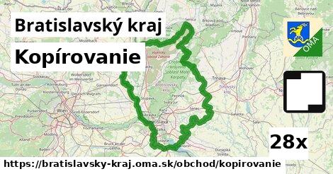 Kopírovanie, Bratislavský kraj