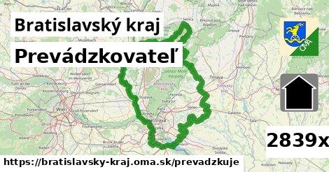 prevádzkovateľ v Bratislavský kraj