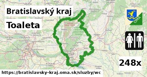 Toaleta, Bratislavský kraj