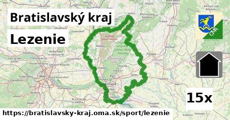 Lezenie, Bratislavský kraj