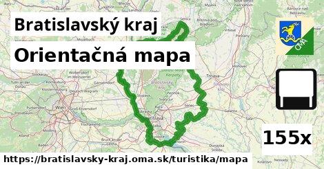 Orientačná mapa, Bratislavský kraj