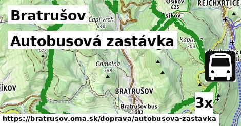 Autobusová zastávka, Bratrušov