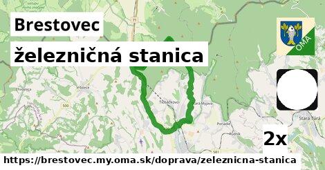 železničná stanica, Brestovec, okres MY