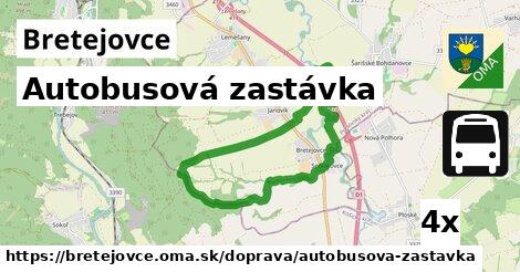 Autobusová zastávka, Bretejovce