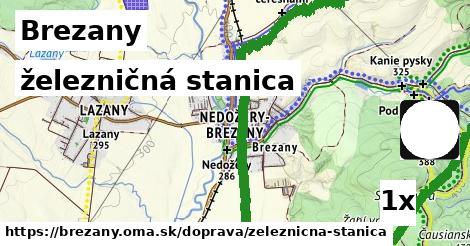 železničná stanica, Brezany