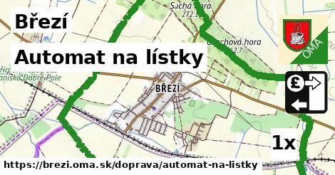 automat na lístky v Březí