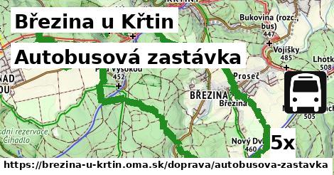 Autobusová zastávka, Březina u Křtin