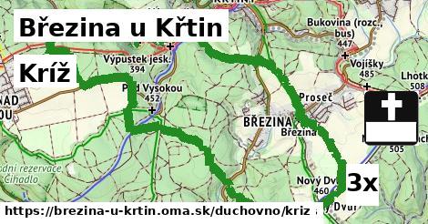 Kríž, Březina u Křtin