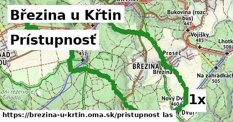 prístupnosť v Březina u Křtin