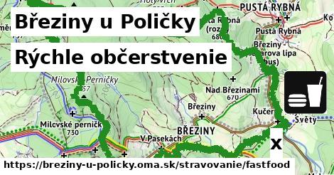 Všetky body v Březiny u Poličky
