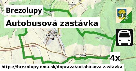 Autobusová zastávka, Brezolupy