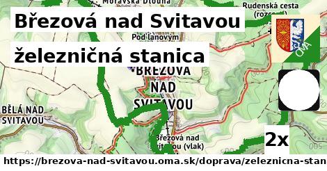 železničná stanica, Březová nad Svitavou